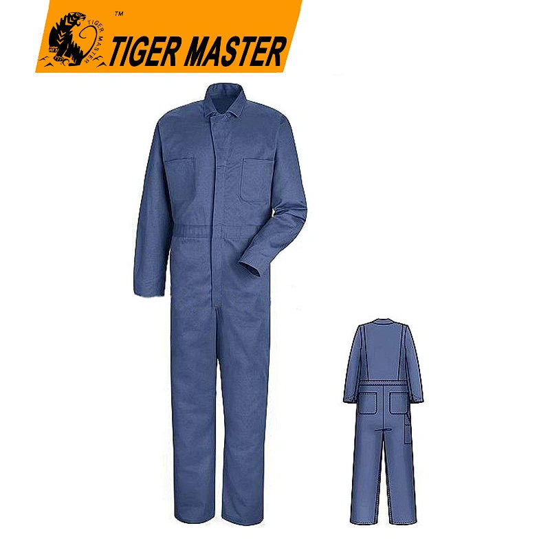 Navy blue safety workwear coverall