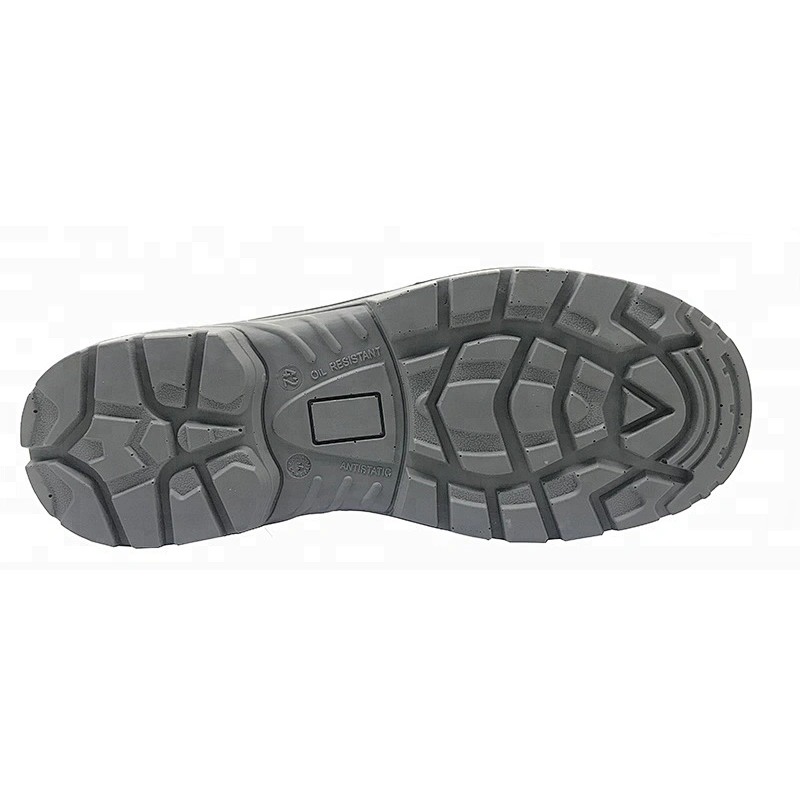 Split nubuck leather pu sole work safety boots men