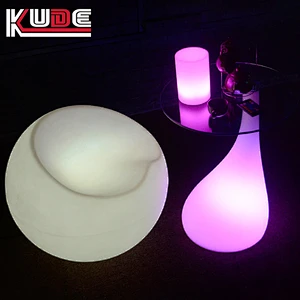 LED table of portable design night lighting illuminated