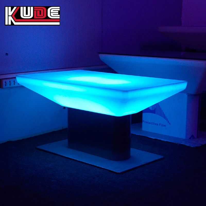 LED rectangular table led light up table furniture tables for events