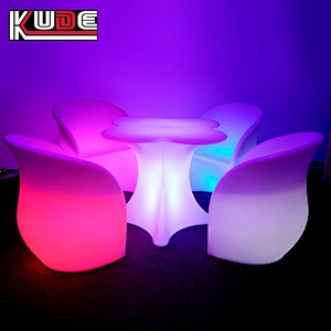 LED furniture amazing colors changing modern outdoor light up plastic furniture