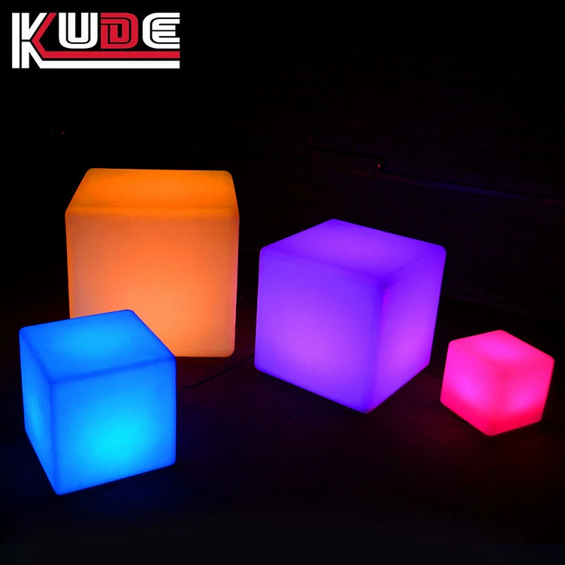 Hot sale LED color changing bar furniture LED cube/LED cube stool with remote control