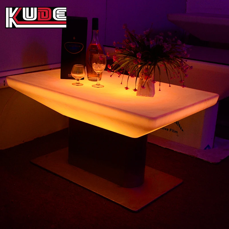 LED rectangular table led light up table furniture tables for events