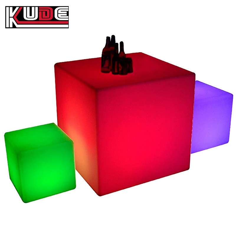 Hot sale LED color changing bar furniture LED cube/LED cube stool with remote control