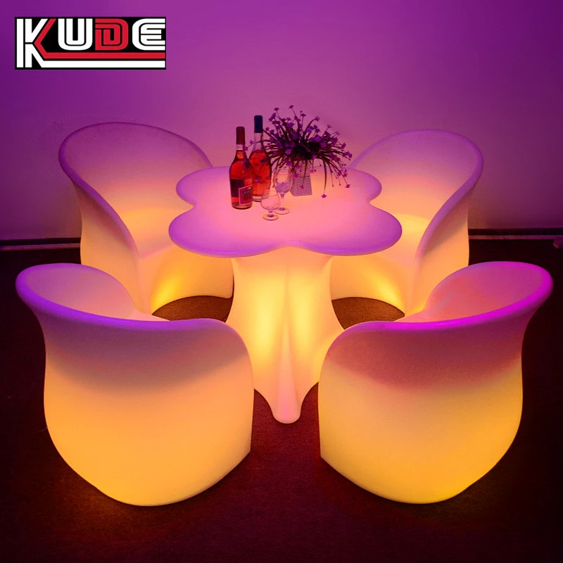 LED furniture amazing colors changing modern outdoor light up plastic furniture
