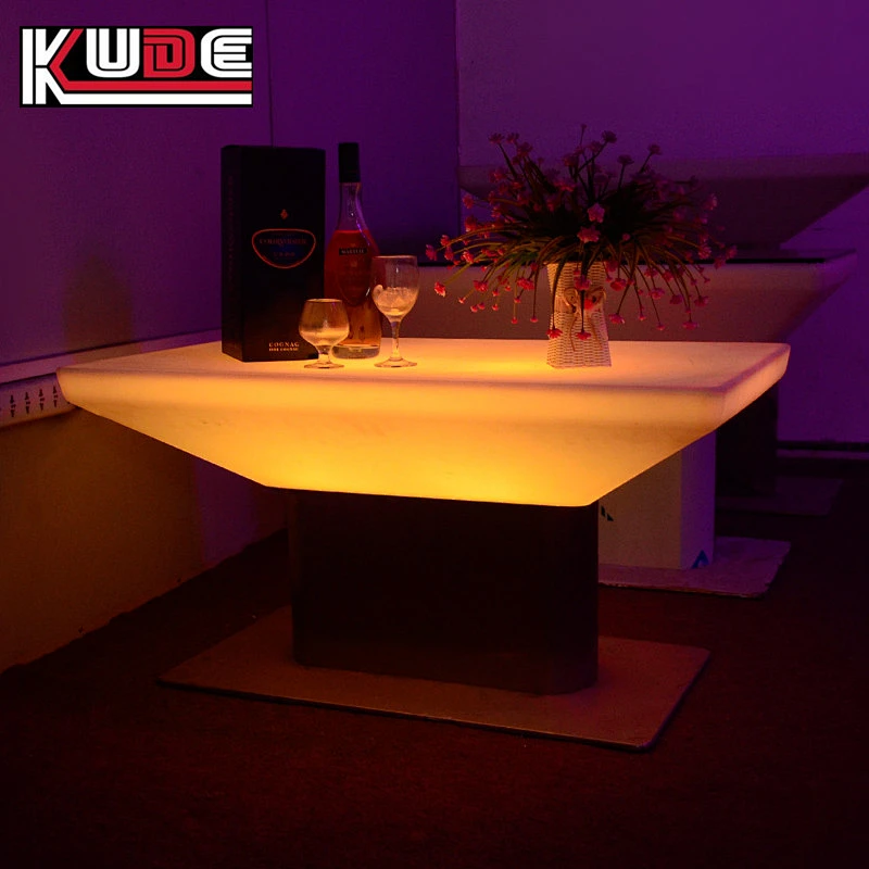 LED rectangular table led light up table furniture tables for events