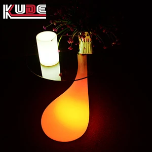 LED table of portable design night lighting illuminated