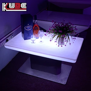 LED rectangular table led light up table furniture tables for events