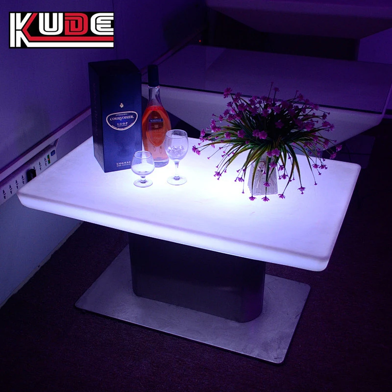 LED rectangular table led light up table furniture tables for events