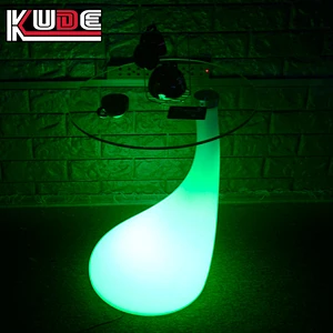 LED table of portable design night lighting illuminated