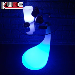 LED table of portable design night lighting illuminated