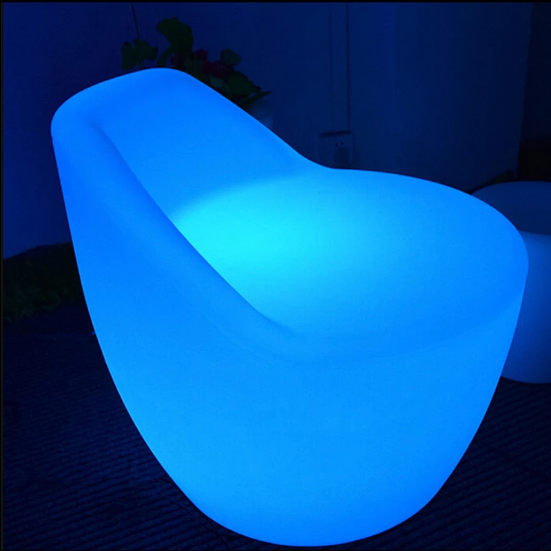 2018 patio LED glow plastic chair seats in good price