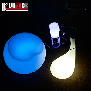 LED table of portable design night lighting illuminated