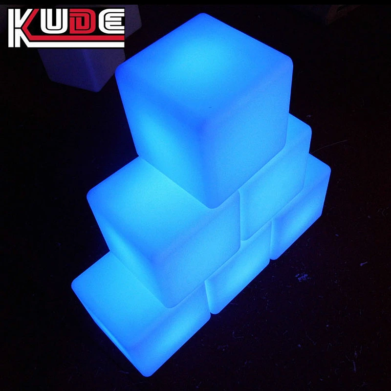 Hot sale LED color changing bar furniture LED cube/LED cube stool with remote control