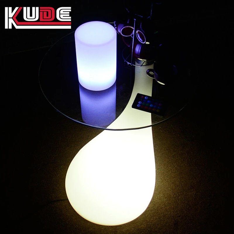 LED table of portable design night lighting illuminated