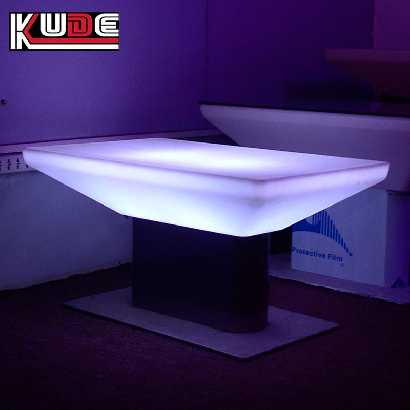 LED rectangular table led light up table furniture tables for events