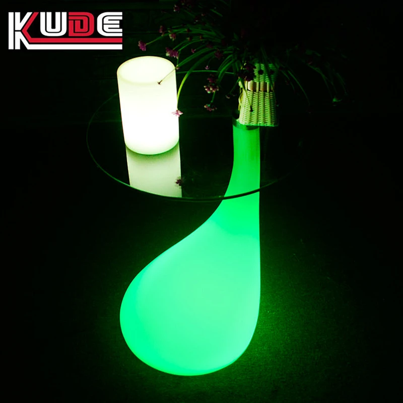 LED table of portable design night lighting illuminated