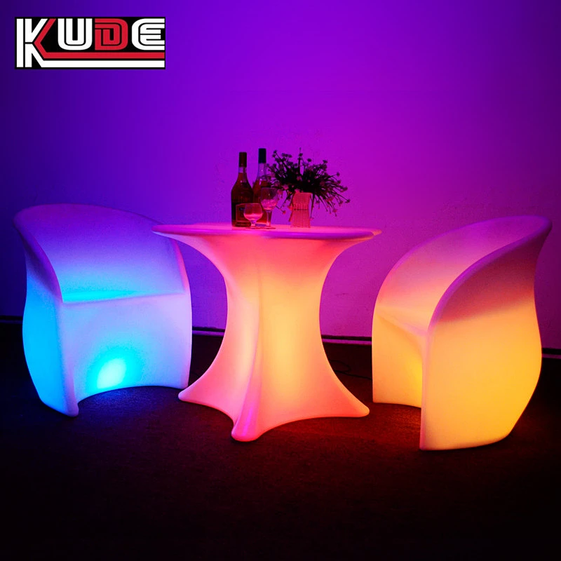 LED furniture amazing colors changing modern outdoor light up plastic furniture