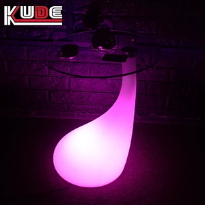 LED table of portable design night lighting illuminated