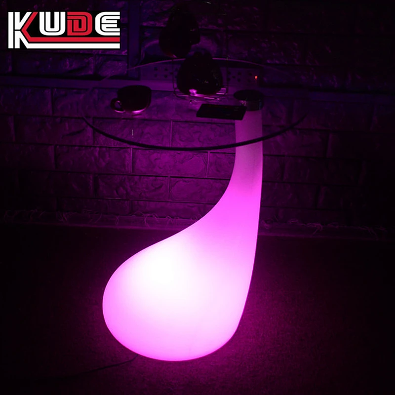 LED table of portable design night lighting illuminated