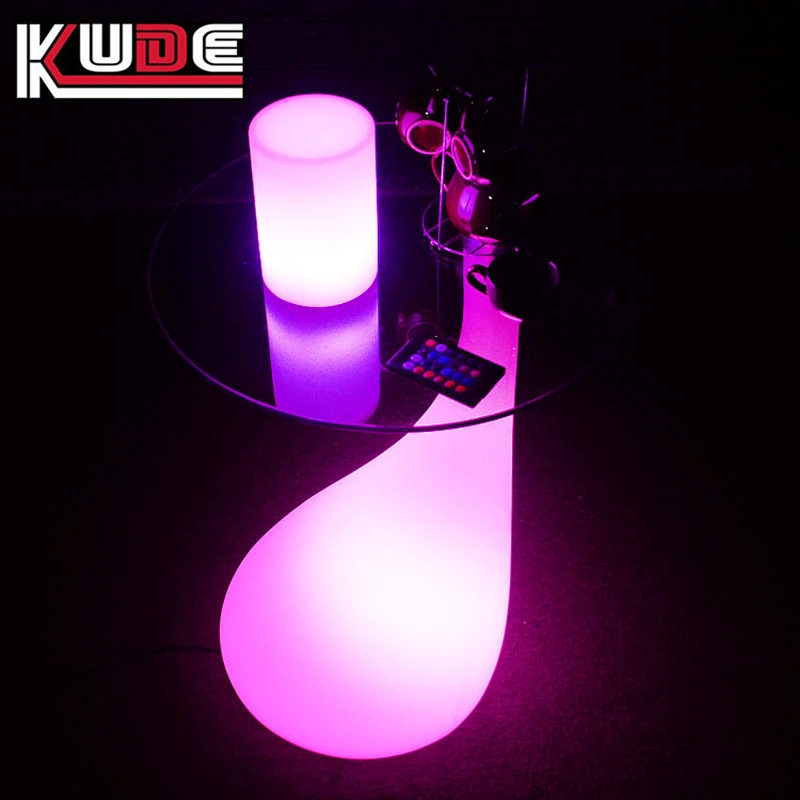 LED table of portable design night lighting illuminated