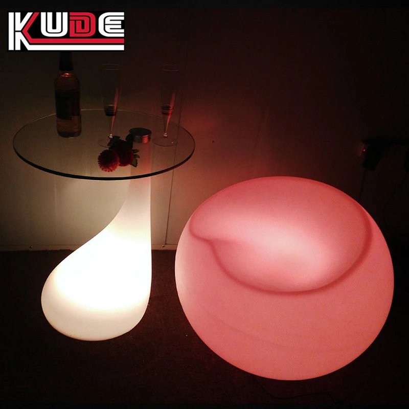 LED table of portable design night lighting illuminated