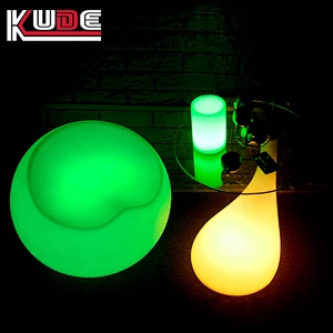 LED table of portable design night lighting illuminated
