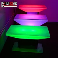 LED rectangular table led light up table furniture tables for events