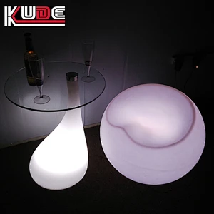 LED table of portable design night lighting illuminated