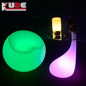 LED table of portable design night lighting illuminated