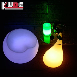 LED table of portable design night lighting illuminated