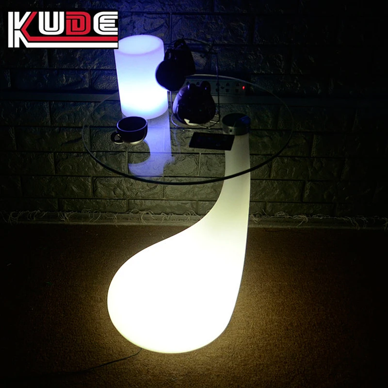 LED table of portable design night lighting illuminated