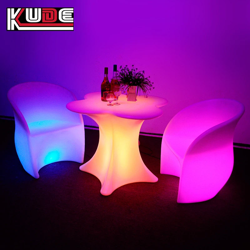 LED furniture amazing colors changing modern outdoor light up plastic furniture