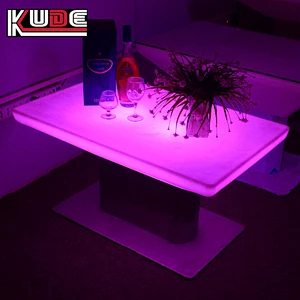 LED rectangular table led light up table furniture tables for events