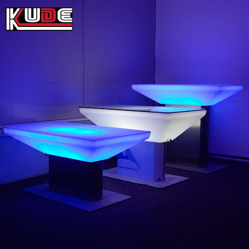 LED rectangular table led light up table furniture tables for events