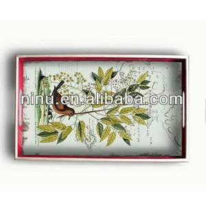 antique wooden serving tray