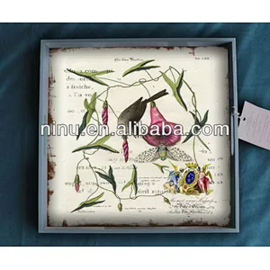 antique wooden tray