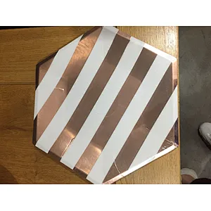 Hexagon paper plate