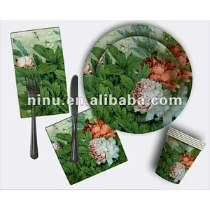 fancy paper plates,custom paper plates shaped paper plate