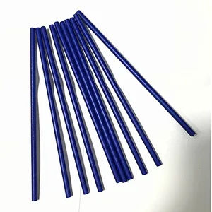 Biodegradable striped paper straws
