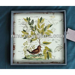 antique wooden tray