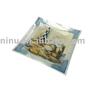 glass fruit plate