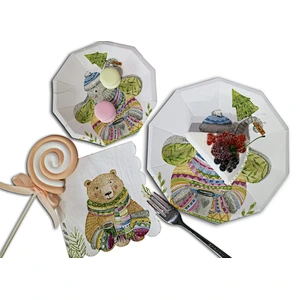 paper plate &paper napkin party set