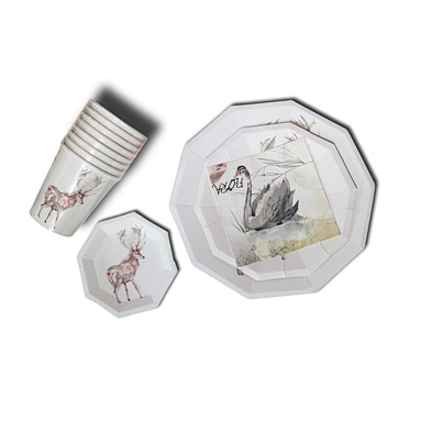 paper plate paper cup &paper napkin set