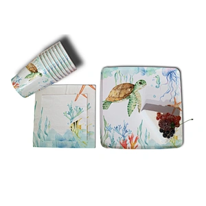 paper napkin&paper plate set