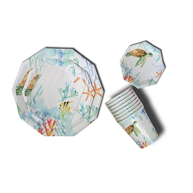 paper napkin&paper plate set