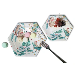 paper napkin party set paper plate