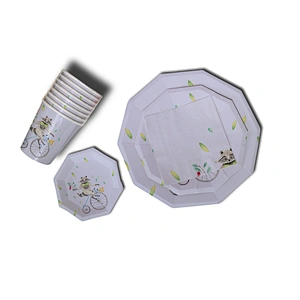 cocktail paper napkin &plate set