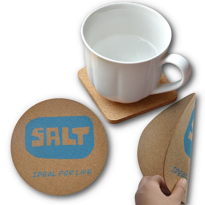 GOODADV FACTORY to custom cork coaster with silk screen printing eco-friendly material