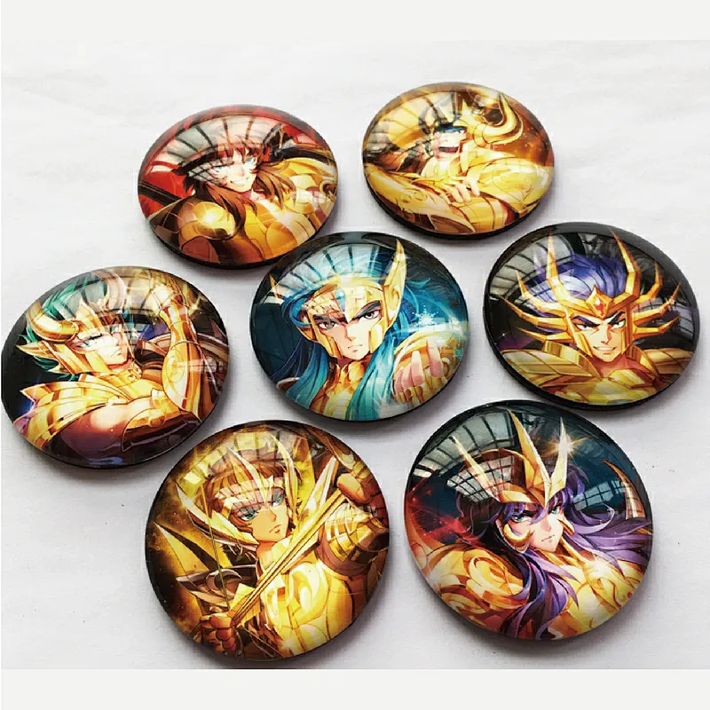 GOODADV custom personalilzed round crystal glass fridge magnet